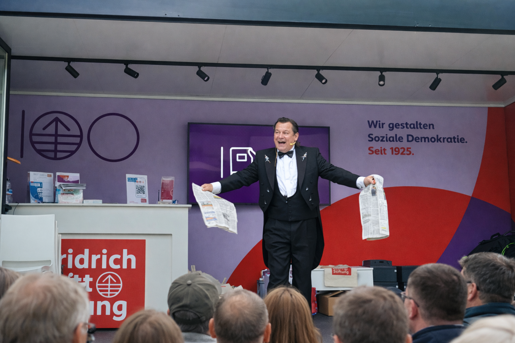 Interaktion mit Publikum